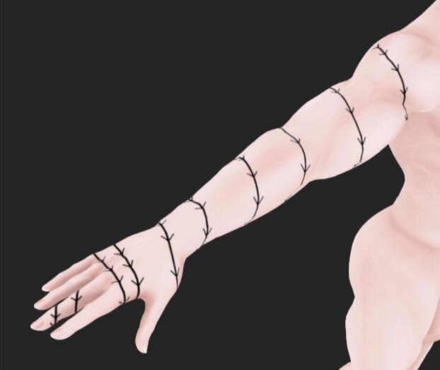2025 Texture Commission for Chibi (Juuzou Tattoo)